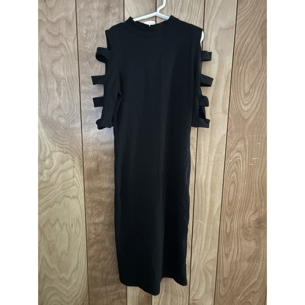 Forever 21 F21 Women’s black ladder sleeve shift dress Size Small NWT